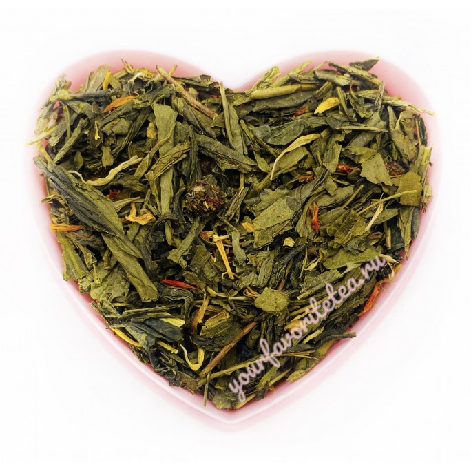 Зеленый чай «Клубника со сливками» 